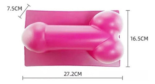 Molde De Silicona Pene Grande Cotillon Despedida Solteras Fucsia