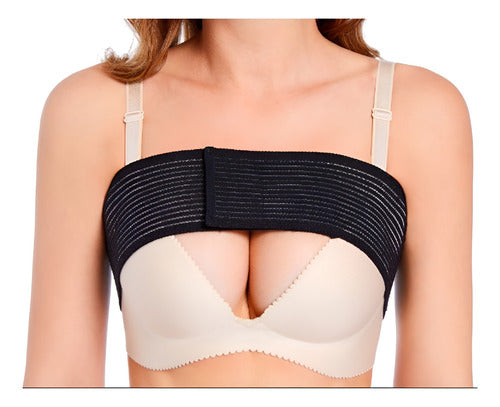 Estabilizador Implantes Mamarios Premium- Med Ajustable Y Negra