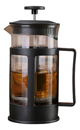 Prensa Francesa 1000 Ml 1 Lts Filtro Vidrio Café - Cukin Negro