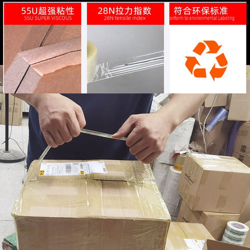 Cintas De Embalaje 12 Unidades Transparente  / Norplat Liso