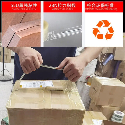 Cintas De Embalaje 12 Unidades Transparente  / Norplat Transparente Liso