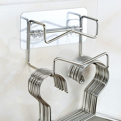 Colgador Autoadhesivo Ideal Para Colgar Perchas Y Ganchos