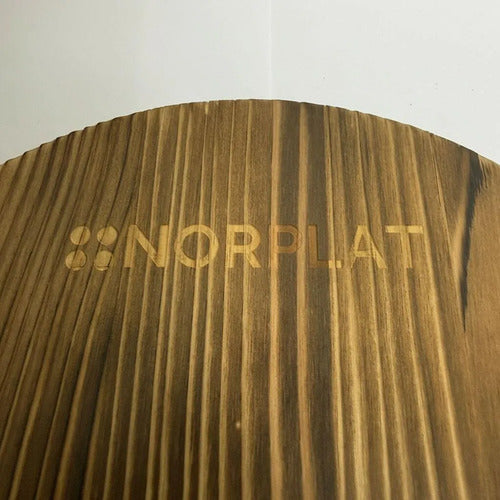 Olla Hierro Fierro Fundido + Asa + Tapa Madera 25cm Norplat Negro