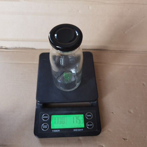 Botella De Vidrio 250cc Con Tapa Incluida (pack 40 Unidades)