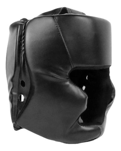 Casco Boxeo Cabezal De Protección Mma Taekwondo - Norplat L Negro