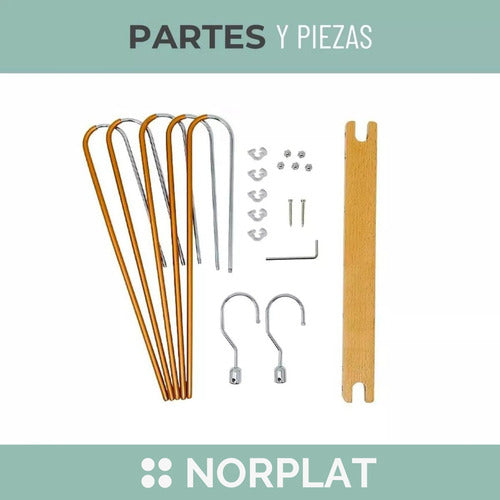 Colgador Pantalones Ganchos 5 En 1 Antideslizante - Norplat Madera