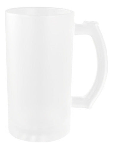 4 Vasos Shoperos Cerveceros Chop Cerveza 470ml - Norplat Blanco Empavonado