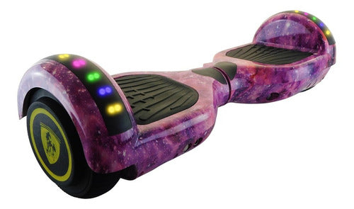 Patineta Smart Balance Speaker Bluetooth - Rebelde Eciclos Purple Space (purpura)