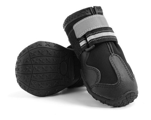  Zapato Zapatilla Camping Perro Antideslizantes Impermeable  8 - Negro