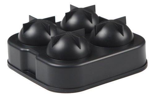 Molde De Silicona Para Bolas De Hielo 4.5 Cm - Cukin Negro