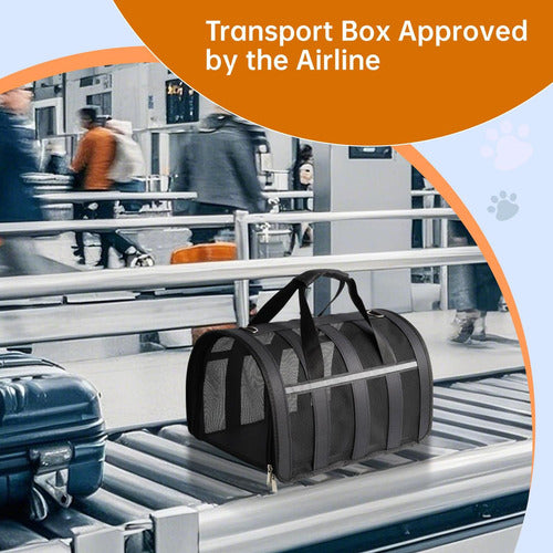 Bolso Transporte Mascota Gato Perro Norplat Talla M 41x26x24 Negro