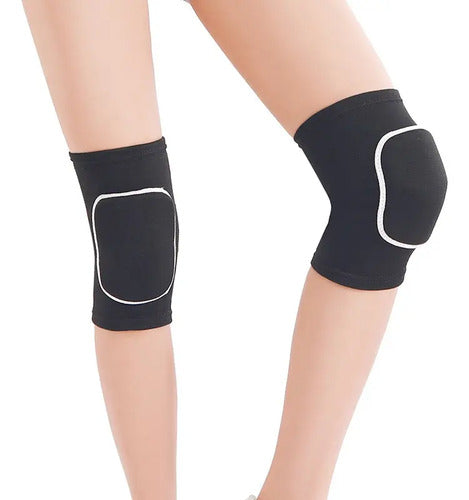 Rodilleras Deportivas Voleibol Volleyball Acolchadas Voley  Negro M