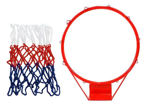 Aro De Basquet Reforzado Norplat Con Red Medida Profesional