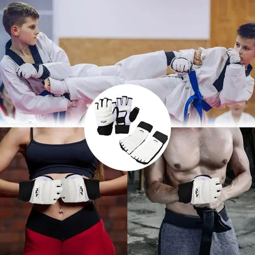 Guantes Y Empeineras De Entrenamiento De Taekwondo - Norplat Xl Blanco