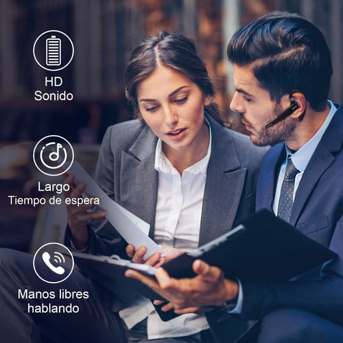 Manos Libres Audifono Inalambrico Bluetooth P/ Auto Norplat Negro