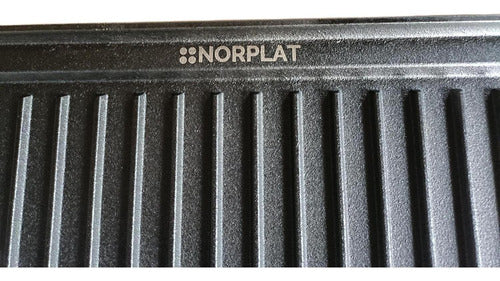 Plancha Hierro Fundido Churrasquera 2 En 1 50x25cm - Norplat Negro