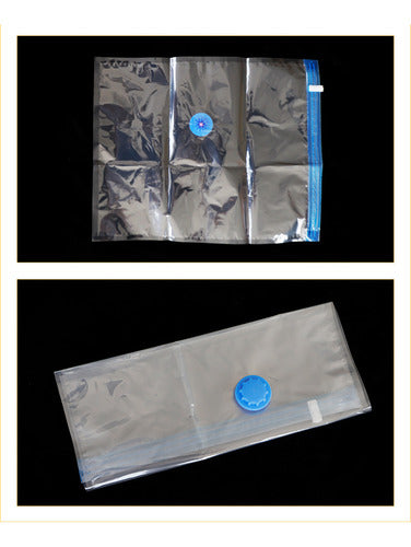 12 Bolsas Al Vacío Grandes - Comprimir Ropa Plumon - Norplat Transparente