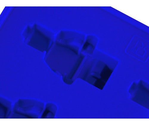 Molde De Silicona Para 8 Figuras Mini Cubo De Hielo - Cukin Azul