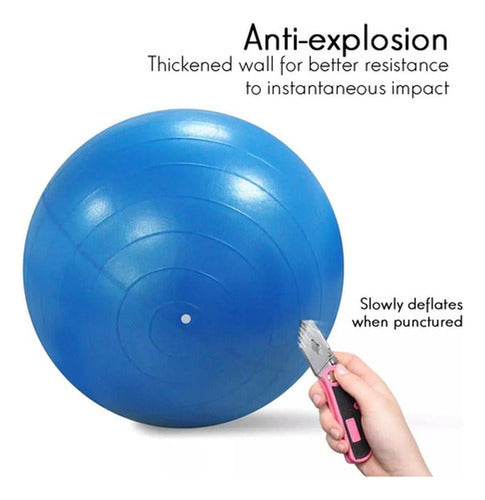 Balón Ovalado Pilates Yoga Tipo Maní 90x45cm Kine - Norplat Morado