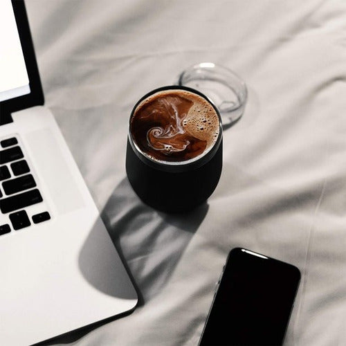 Set Vaso Térmico Acero + Tapa + Bombilla + Limpiador - Cukin Negro Negro