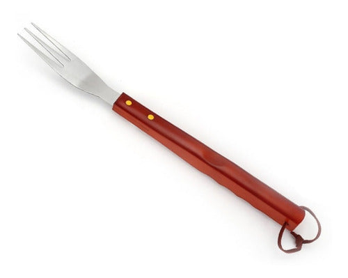 Set Parrillero Para Asado Cuchillo Tenedor Acero Inoxidable