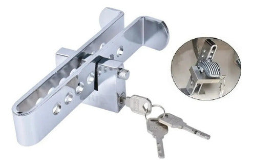 Traba Volante + Traba Pedal De Seguridad Auto Fuerte Norplat