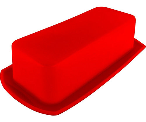 Molde De Silicona Para Queque O Pan De Molde - Cukin Rojo