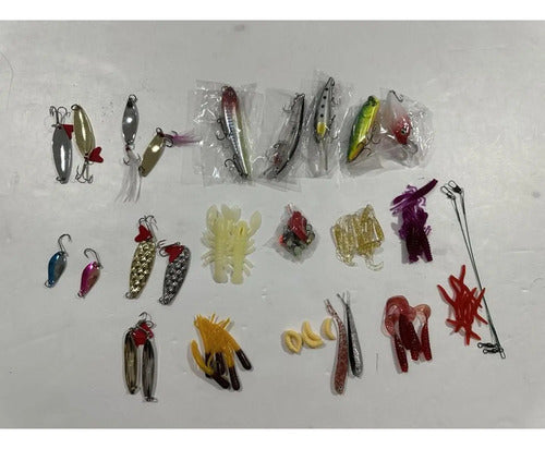 Kit 104 Piezas Señuelo Cebo Moscas Anzuelos Pesca - Norplat