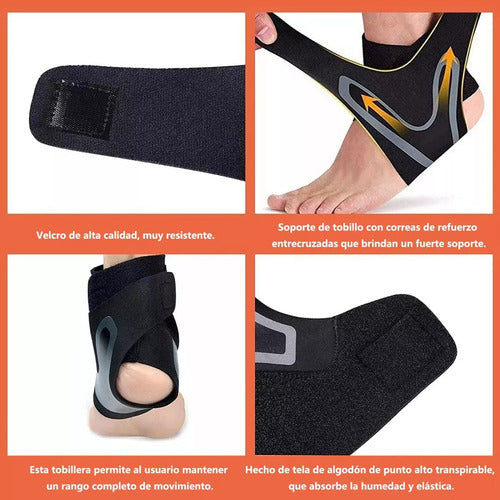 Tobillera X2 Estabilización Esguince Deportivo Transpirable Xl - Extra Grande