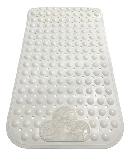 Piso Goma Antideslizante Para Ducha Tinas Alfombra - Norplat Blanco