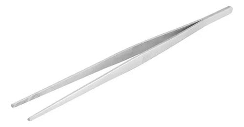 Pinza Precisión Gastronómica Gourmet Cocina 30cm - Norplat Plateado