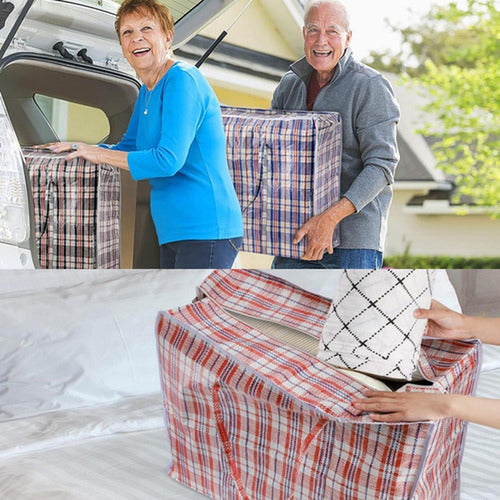 6 Bolsas Matuteras Bolso Para Almacenaje 80x60x30cm Norplat Variado Escoces