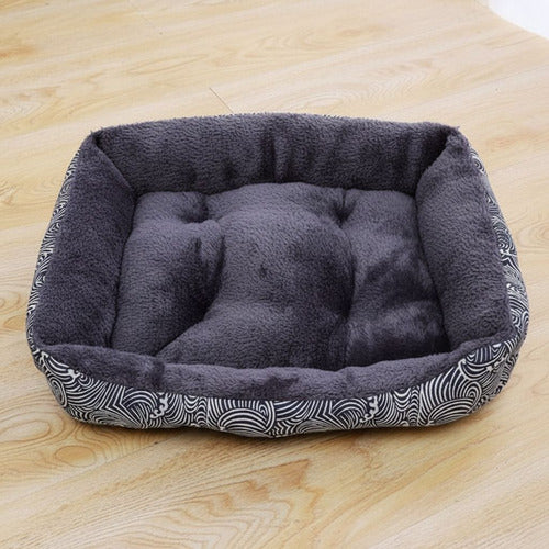 Cama Mascota Ultrasuave Gato Perro Xxl Hasta 50kg - Wuf Azul 04