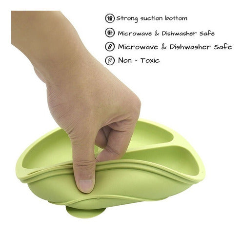 Plato De Silicona De Succión Y Ventosa (niño-niña) - Norplat Beige C3