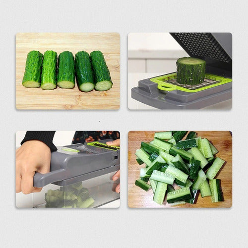 Rallador Picador Cortador Fruta Verdura Multi 14in1 Norplat