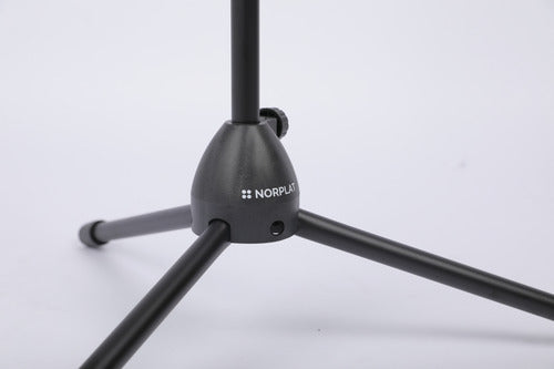 Atril Microfono Pedestal Boom Ajustable Profesional Norplat Negro