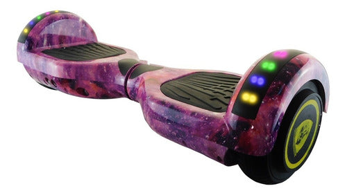Hoverboard Eciclos Speaker Bluetooth Scooter Diseños Purple Sky (violeta)