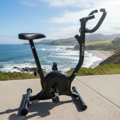 Bicicleta Estática Norplat Mujeres Fitness Spinning Gym Negro