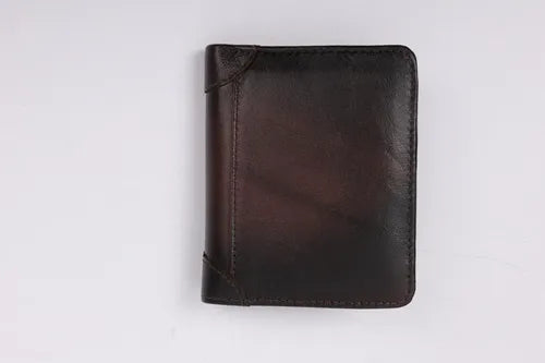 Billetera De Cuero Hombre Anti Rfid Anti Clonacion - Norplat Marrón Oscuro Liso