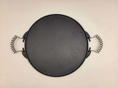Plancha Churrasquera Reversible Hierro Fundido 32cm Norplat Negro