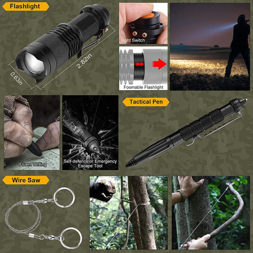 Kit Herramientas De Supervivencia Camping Pesca Trekking