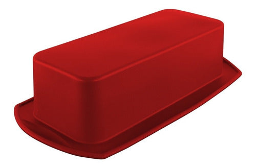 Molde De Silicona Para Queque O Pan De Molde - Cukin Rojo Oscuro