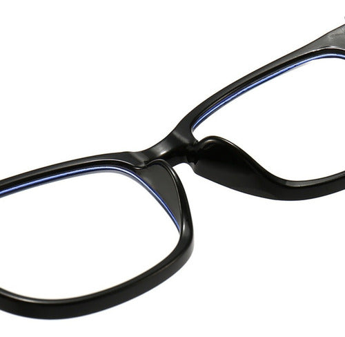 Lentes Anti Azul, Lentes De Descanso, Filtro Luz Azul Pc Med Negro