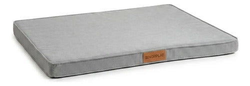 Cama Colchon Ortopedico Norplat 110cm Xxl Perro Antiestres  Gris Claro Ortopédico