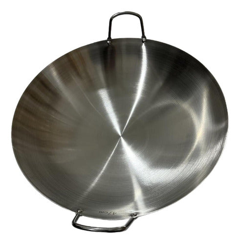 Wok 47 Cm Disco De Acero Inoxidable Para Cocimiento  Norplat