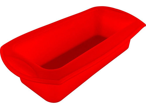 Molde De Silicona Para Queque O Pan De Molde - Cukin Rojo