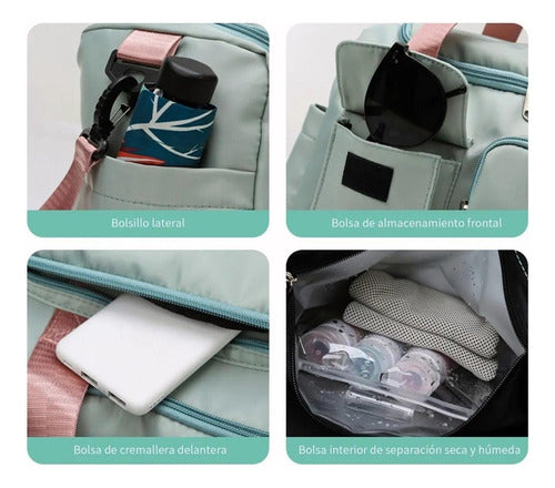 Bolso De Viaje Gran Capacidad Para Hombres Mujeres - Norplat Verde Lisa