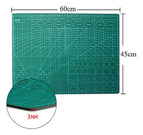 Base De Corte A2 Norplat - Tabla Salvacortes Tapete De Corte Verde Menta