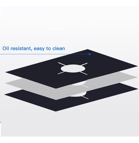 Pack 4 Protector De Cocina Reutilizable Lavable - Cukin Negro