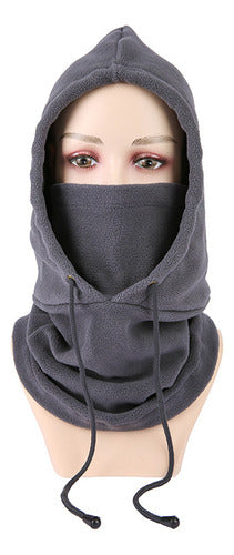 Gorro Pasamontañas Balaclava Polar 4 En 1 Outdoor - Norplat Gris Oscuro Talle Único